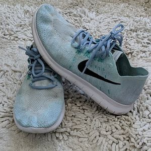 Blue Nike Free Run Natural Shoes